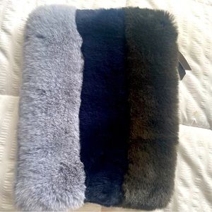 Shearling Clutch - Tri-Colored